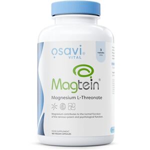 OSAVI Magtein Magnesium L-Threonate – 180 Vegan Capsules Highly absorbable, Patented Form of Magnesium Crosses The Blood-Brain Barrier Supports Proper Nervous System Function Clean Label OSAVI Magtein Magnesium L-Threonate – 180 Vegan Capsules Highly absorbable, Patented Form of Magnesium Crosses The Blood-Brain Barrier Supports Proper Nervous System Function Clean Label