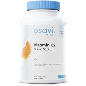 Osavi Vitamin K2 MK-7 - 120 Softgels - Bone & Heart Support Osavi Vitamin K2 MK-7 - 120 Softgels - Bone & Heart Support