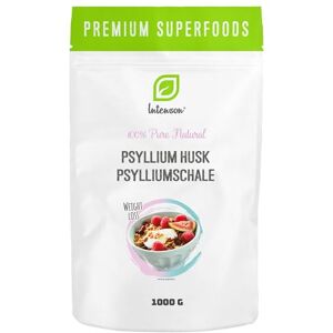 Intenson Psyllium Husk 1 kg, Pure &Natural Psyllium Seeds Husks, High in Fibre, to be Mixed with Water, Beverages, & Juices, Vegetarian & Vegan Intenson Psyllium Husk 1 kg, Pure &Natural Psyllium Seeds Husks, High in Fibre, to be Mixed with Water, Beverages, & Juices, Vegetarian & Vegan