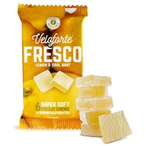 Veloforte Fresco Natural Energy Chews, Lemon & Mint Flavour 5 Pack, 42g Fast Release Dual Source Carbs with Electrolytes, Vegan & Gluten Free for Cycling, Running, Marathons & Triathlons Veloforte Fresco Natural Energy Chews, Lemon & Mint Flavour 5 Pack, 42g Fast Release Dual Source Carbs with Electrolytes, Vegan & Gluten Free for Cycling, Running, Marathons & Triathlons