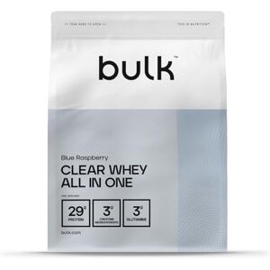 Bulk Clear Whey All in One, Protein Powder Shake With Creatine, Glutamine, BCAA, Carbohydrates, Blue Raspberry, 500 g, 10 Servings, Packaging May Vary Bulk Clear Whey All in One, Protein Powder Shake With Creatine, Glutamine, BCAA, Carbohydrates, Blue Raspberry, 500 g, 10 Servings, Packaging May Vary