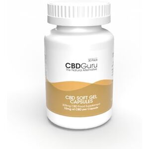 CBD Guru CBD Soft Gel Capsules 10mg Gold Standard THC Free CBD Capsules 300mg Triple Lab Certified Soft Gels Made with Naturally Grown Ingredients 30 Pack CBD Guru CBD Soft Gel Capsules 10mg Gold Standard THC Free CBD Capsules 300mg Triple Lab Certified Soft Gels Made with Naturally Grown Ingredients 30 Pack