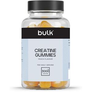Bulk Creatine Gummies, 3000mg Pure Creatine Monohydrate per Serving, Vegan Pre & Post Workout Supplement, Peach Flavour, 60 Gummies Bulk Creatine Gummies, 3000mg Pure Creatine Monohydrate per Serving, Vegan Pre & Post Workout Supplement, Peach Flavour, 60 Gummies
