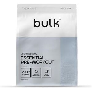 Bulk Essential Pre-Workout Powder, Energy Drink With Caffeine, Beta Alanine, Arginine (AAKG), Citrulline, Sour Raspberry, 375 g, 30 Servings, Packaging May Vary Bulk Essential Pre-Workout Powder, Energy Drink With Caffeine, Beta Alanine, Arginine (AAKG), Citrulline, Sour Raspberry, 375 g, 30 Servings, Packaging May Vary