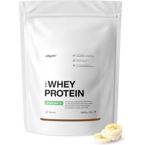 Vilgain ® Whey Protein Powder, Grass Fed 100% Pure Whey Protein Powder Fast Muscle Recovery and Building Natural Taste Premium Quality Powder (1000g, Banana) Vilgain ® Whey Protein Powder, Grass Fed 100% Pure Whey Protein Powder Fast Muscle Recovery and Building Natural Taste Premium Quality Powder (1000g, Banana)