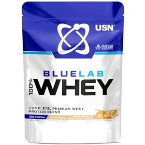 USN Blue Lab Whey Protein Powder, White Chocolate Cookie Dough Flavour 476g (14 Servings), Premium Whey Isolate Protein Dietary Supplement, Post Workout Lean Muscle Growth BCAA Amino Acids Powder USN Blue Lab Whey Protein Powder, White Chocolate Cookie Dough Flavour 476g (14 Servings), Premium Whey Isolate Protein Dietary Supplement, Post Workout Lean Muscle Growth BCAA Amino Acids Powder