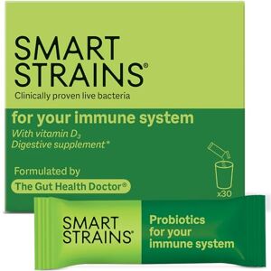 SMART STRAINS For Immunity & Digestion – Clinically Proven Probiotics Formulated by The Gut Health Doctor 20 Billion of the World’s Most Studied Bacterial Cultures With Vitamin D3 30 Sachets SMART STRAINS For Immunity & Digestion – Clinically Proven Probiotics Formulated by The Gut Health Doctor 20 Billion of the World’s Most Studied Bacterial Cultures With Vitamin D3 30 Sachets