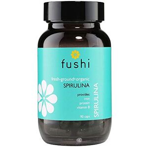 Fushi Organic Spirulina 500 mg, 90 Caps Cold Processed Vegan Protein source Best for Iron, Protein, Vitamin B Ethical & Vegan Society Approved Manufactured in the UK Fushi Organic Spirulina 500 mg, 90 Caps Cold Processed Vegan Protein source Best for Iron, Protein, Vitamin B Ethical & Vegan Society Approved Manufactured in the UK
