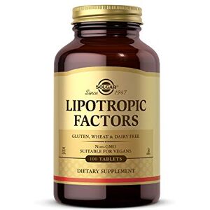 Solgar Lipotropic Factors Tablets Pack of 100 Liver Support Liver Support Hormone and Nutrient Transportation Vegan, Gluten Free and Kosher Solgar Lipotropic Factors Tablets Pack of 100 Liver Support Liver Support Hormone and Nutrient Transportation Vegan, Gluten Free and Kosher