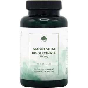 G&G Vitamins Magnesium Bisglycinate 200mg Elemental Magnesium per 3 Capsule Dose High Absorption, Sleep & Relaxation Support 90 Vegan Capsules Made in The UK by G&G Vitamins Magnesium Bisglycinate 200mg Elemental Magnesium per 3 Capsule Dose High Absorption, Sleep & Relaxation Support 90 Vegan Capsules Made in The UK by