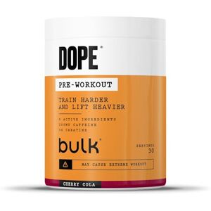 Bulk Dope Pre-Workout Powder Cherry Cola 3g Creatine per Serving 200mg Caffeine Citrulline Malate & Arginine AKG Beta-Alanine Energy, Focus & Performance 510g Supplement Bulk Dope Pre-Workout Powder Cherry Cola 3g Creatine per Serving 200mg Caffeine Citrulline Malate & Arginine AKG Beta-Alanine Energy, Focus & Performance 510g Supplement