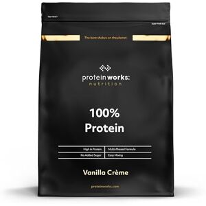 THE PROTEIN WORKS Protein Works 100% Protein Powder, 25 Servings, Quad Protein Blend, Low Calorie, Low Fat Protein Shake, Phased Protein Release, Vanilla Crème, 625g THE PROTEIN WORKS Protein Works 100% Protein Powder, 25 Servings, Quad Protein Blend, Low Calorie, Low Fat Protein Shake, Phased Protein Release, Vanilla Crème, 625g