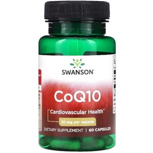 Swansons Swanson CoQ10 30mg Cellular Energy & Heart Health Support Natural Ubiquinone Form 60 Capsules Swansons Swanson CoQ10 30mg Cellular Energy & Heart Health Support Natural Ubiquinone Form 60 Capsules