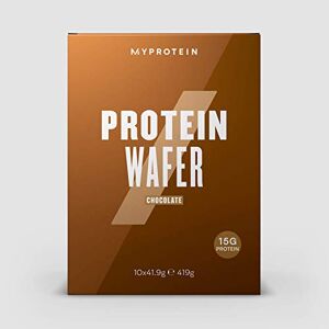 Myprotein MY PROTEIN Protein Wafers Snack, Chocolate, Pack of 10, Total 419 gm