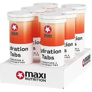 MaxiNutrition Hydration tabs, Watermelon, Zero Sugar Effervescent Electrolyte Tablets for Improved Hydration and Recovery Suitable for Vegans and Vegetarians 6 x 10 Tablets (6 Pack) MaxiNutrition Hydration tabs, Watermelon, Zero Sugar Effervescent Electrolyte Tablets for Improved Hydration and Recovery Suitable for Vegans and Vegetarians 6 x 10 Tablets (6 Pack)