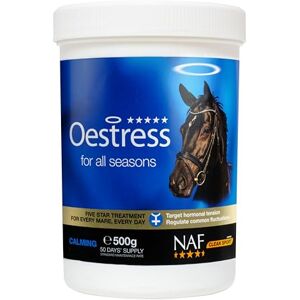NAF Five Star Oestress 500g – Hormonal Support Supplement for Mares – With Chasteberry, Magnesium & Soothing Herbs – Promotes Calm Behaviour & Seasonal Comfort NAF Five Star Oestress 500g – Hormonal Support Supplement for Mares – With Chasteberry, Magnesium & Soothing Herbs – Promotes Calm Behaviour & Seasonal Comfort