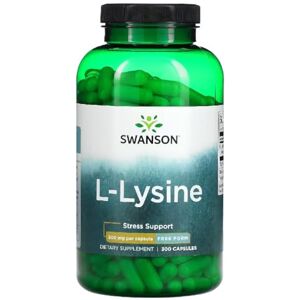 Swansons Swanson L-Lysine 500mg (Free-from) Immune & Tissue Support Essential Amino Acid 300 Capsules Swansons Swanson L-Lysine 500mg (Free-from) Immune & Tissue Support Essential Amino Acid 300 Capsules