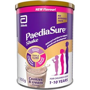PediaSure PaediaSure Shake – Cookies & Cream Flavour – 850g – Balanced Nutritional Supplement Drink – Multivitamin for Kids – With Protein, Carbohydrates & Minerals – Supports Growth & Development – Vegetarian PediaSure PaediaSure Shake – Cookies & Cream Flavour – 850g – Balanced Nutritional Supplement Drink – Multivitamin for Kids – With Protein, Carbohydrates & Minerals – Supports Growth & Development – Vegetarian