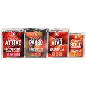 Veloforte Natural Electrolytes 9 Pack Mixed Flavoured Sachets, Fast Release Energy & Hydration Performance for Running, Marathons, Cycling, Everyday & Triathlons with Potassium & Sodium Veloforte Natural Electrolytes 9 Pack Mixed Flavoured Sachets, Fast Release Energy & Hydration Performance for Running, Marathons, Cycling, Everyday & Triathlons with Potassium & Sodium