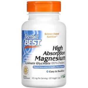 DoctorsBEST Doctor's Best Highly Absorbent Magnesium Supports Healthy Muscle Function and Energy Production 120 Capsules DoctorsBEST Doctor's Best Highly Absorbent Magnesium Supports Healthy Muscle Function and Energy Production 120 Capsules