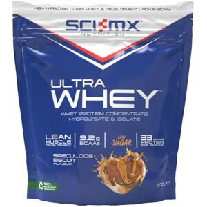 SCI-MX Ultra Whey Protein Muscle Building & Recovery Protein Powder with Naturally Occurring Glutamine & Amino Acids Speculoos Biscuit Flavour 800g (18 Servings) SCI-MX Ultra Whey Protein Muscle Building & Recovery Protein Powder with Naturally Occurring Glutamine & Amino Acids Speculoos Biscuit Flavour 800g (18 Servings)