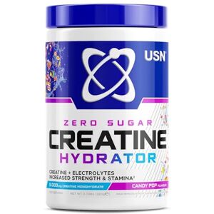 USN Creatine Hydrator Powder Creatine Monohydrate with Electrolytes Hydration, Strength & Performance Support Intra Workout for Endurance & Recovery 330g (30 Servings) Candy Pop USN Creatine Hydrator Powder Creatine Monohydrate with Electrolytes Hydration, Strength & Performance Support Intra Workout for Endurance & Recovery 330g (30 Servings) Candy Pop