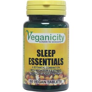 Veganicity Sleep Essentials : Sleep & Mood Supplement : 60 Tablets, in a Planet-Friendly 99% Recycled Pot Veganicity Sleep Essentials : Sleep & Mood Supplement : 60 Tablets, in a Planet-Friendly 99% Recycled Pot
