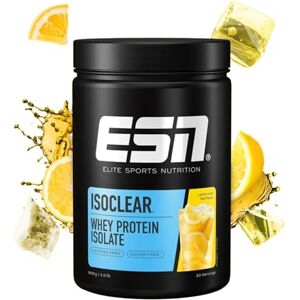 ESN ISOCLEAR Whey Isolate Protein Powder, Lemon Iced Tea, 908 g, 2 lbs, 30 Servings Clear Whey Lactose Free ESN ISOCLEAR Whey Isolate Protein Powder, Lemon Iced Tea, 908 g, 2 lbs, 30 Servings Clear Whey Lactose Free