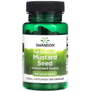 Swansons Swanson Full Spectrum Mustard Seed Botanical Support Natural 400mg Capsules 60 Count Swansons Swanson Full Spectrum Mustard Seed Botanical Support Natural 400mg Capsules 60 Count