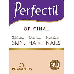 Perfectil Original Beauty Supplement for Hair Skin and Nails, One-A-Day Formula, 90 Unflavoured Tablets, 90-Day Supply, by Vitabiotics Perfectil Original Beauty Supplement for Hair Skin and Nails, One-A-Day Formula, 90 Unflavoured Tablets, 90-Day Supply, by Vitabiotics