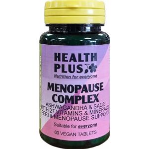 Health Plus Menopause Complex : Women's Health Supplement : 60 Tablets, in a Planet-Friendly 99% Recycled Pot Health Plus Menopause Complex : Women's Health Supplement : 60 Tablets, in a Planet-Friendly 99% Recycled Pot