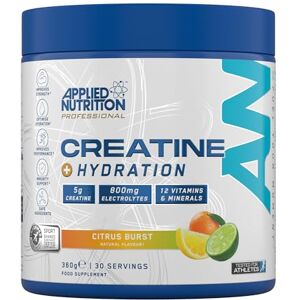Applied Nutrition Creatine + Hydration Powder - Creatine Monohydrate & Electrolytes for Hydration, Recovery & Energy Support Applied Nutrition Creatine + Hydration Powder - Creatine Monohydrate & Electrolytes for Hydration, Recovery & Energy Support