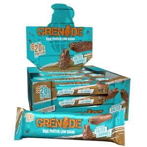 Grenade High Protein, Low Sugar Bar Chocolate Chip Salted Caramel, 12 x 60 g Grenade High Protein, Low Sugar Bar Chocolate Chip Salted Caramel, 12 x 60 g
