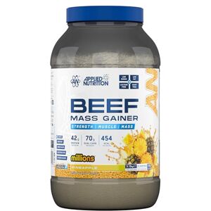 Applied Nutrition Beef Mass Gainer Protein Powder – 42g Beef Protein Isolate, High Calorie Weight Gainer Supplement, Lactose Free, Low Sugar (3.13kg – 25 Servings) (Pineapple Millions) Applied Nutrition Beef Mass Gainer Protein Powder – 42g Beef Protein Isolate, High Calorie Weight Gainer Supplement, Lactose Free, Low Sugar (3.13kg – 25 Servings) (Pineapple Millions)