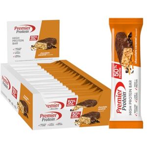 Premier Protein High Protein Bar Chocolate Caramel 16x40g High Protein Low Sugar + Palm Oil Free Premier Protein High Protein Bar Chocolate Caramel 16x40g High Protein Low Sugar + Palm Oil Free