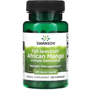 Swansons Swanson Full Spectrum African Mango Herbal Support for Metabolism and Weight Management 400mg Capsules 60 Count Swansons Swanson Full Spectrum African Mango Herbal Support for Metabolism and Weight Management 400mg Capsules 60 Count