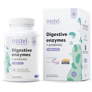 OSAVI Digestive Enzymes + Probiotic – 120 Vegan Capsules DigeZyme® + LactoSpore® 7 Digestive Enzymes with Papain & Bromelain Clinically Studied Ingredients Clean Label OSAVI Digestive Enzymes + Probiotic – 120 Vegan Capsules DigeZyme® + LactoSpore® 7 Digestive Enzymes with Papain & Bromelain Clinically Studied Ingredients Clean Label