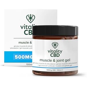 Vitality CBD Muscle & Joint Gel, 500 mg Strength CBD, 100 ml, NO THC Vitality CBD Muscle & Joint Gel, 500 mg Strength CBD, 100 ml, NO THC
