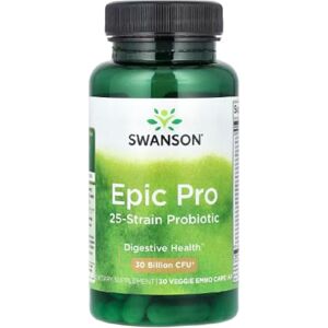 Swansons Swanson Epic Pro 25-Strain Probiotic Advanced Digestive & Immune Support 30 Capsules (Veggie) Swansons Swanson Epic Pro 25-Strain Probiotic Advanced Digestive & Immune Support 30 Capsules (Veggie)