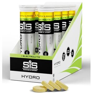 Science in Sport Hydro Hydration Tablets, Gluten-Free, Zero Sugar, Pineapple and Mango Flavour Plus Electrolytes, 20 Effervescent Tablets per Bottle (8 Bottles) Science in Sport Hydro Hydration Tablets, Gluten-Free, Zero Sugar, Pineapple and Mango Flavour Plus Electrolytes, 20 Effervescent Tablets per Bottle (8 Bottles)