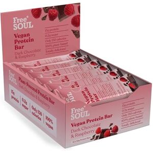 Free Soul Vegan Protein Bars 12 x 50g Plant Based Chocolate Protein Bars Delicious Dairy Free, Low Sugar, Low Carb Bars Sucralose Free, Gluten Free 15g of Protein per Bar Free Soul Vegan Protein Bars 12 x 50g Plant Based Chocolate Protein Bars Delicious Dairy Free, Low Sugar, Low Carb Bars Sucralose Free, Gluten Free 15g of Protein per Bar