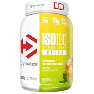 Dymatize ISO 100 Hydrolized Clear Lemon Ice Tea 900g Whey Protein Pulver Dymatize ISO 100 Hydrolized Clear Lemon Ice Tea 900g Whey Protein Pulver