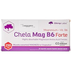 OLIMP SPORT NUTRITION Olimp Labs Chela-Mag B6 Forte Capsules, Pack of 60 Mega Capsules OLIMP SPORT NUTRITION Olimp Labs Chela-Mag B6 Forte Capsules, Pack of 60 Mega Capsules