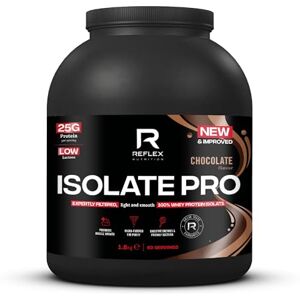 Reflex Nutrition Isolate Pro 83% Premium Protein from Whey Isolate Protein Powder Fast Absorption, Low Lactose, Low Fat, Low Sugar Protein Shake Muscle Gain (Chocolate, 1.8kg, 60 Servings) Reflex Nutrition Isolate Pro 83% Premium Protein from Whey Isolate Protein Powder Fast Absorption, Low Lactose, Low Fat, Low Sugar Protein Shake Muscle Gain (Chocolate, 1.8kg, 60 Servings)