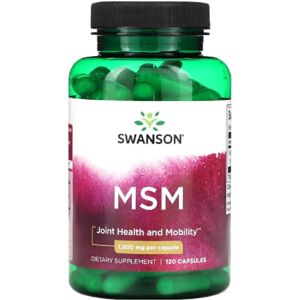 Swansons Swanson MSM, 1000mg Joint and Skin Health 120 Capsules Swansons Swanson MSM, 1000mg Joint and Skin Health 120 Capsules