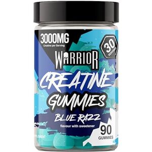 Warrior Creatine Gummies for Men & Women Vegan & Sugar-Free 30 Day Supply Post Workout Chewable Creatine Monohydrate Supplement for Muscle Strength Performance Blue Razz Warrior Creatine Gummies for Men & Women Vegan & Sugar-Free 30 Day Supply Post Workout Chewable Creatine Monohydrate Supplement for Muscle Strength Performance Blue Razz