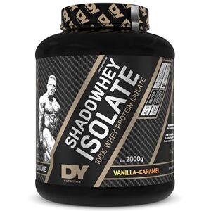 DY Nutrition Shadowhey Isolate 100% Whey Protein Powder 2kg 25g Protein per Serving 66 Servings 7.3g of BCAAs Cold Processing Filtered Premium Absorption Lactose Free (Vanilla Caramel) DY Nutrition Shadowhey Isolate 100% Whey Protein Powder 2kg 25g Protein per Serving 66 Servings 7.3g of BCAAs Cold Processing Filtered Premium Absorption Lactose Free (Vanilla Caramel)