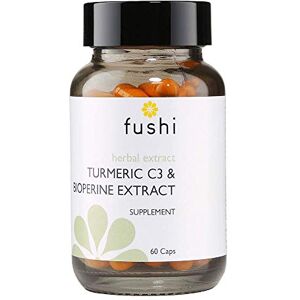 Fushi Turmeric C3 & BioPerine Extract High Strength, 60 Caps 500 mg High Strength Fresh-Ground Min 95% Curcuminoids Wholefood Ethical & Vegan Society Approved Manufactured in the UK Fushi Turmeric C3 & BioPerine Extract High Strength, 60 Caps 500 mg High Strength Fresh-Ground Min 95% Curcuminoids Wholefood Ethical & Vegan Society Approved Manufactured in the UK