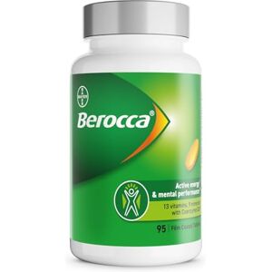 Berocca Energy Tablets with B Vitamins, Magnesium, Zinc & Coenzyme Q10-13 Vitamins & 9 Minerals Support Energy Release* & Reduce Tiredness* 95 Tablets Berocca Energy Tablets with B Vitamins, Magnesium, Zinc & Coenzyme Q10-13 Vitamins & 9 Minerals Support Energy Release* & Reduce Tiredness* 95 Tablets