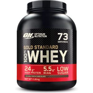 Optimum Nutrition Gold Standard 100% Whey Muscle Building and Recovery Protein Powder With Naturally Occurring Glutamine and BCAA Amino Acids, Double Rich Chocolate Flavour, 73 Servings, 2.26 kg Optimum Nutrition Gold Standard 100% Whey Muscle Building and Recovery Protein Powder With Naturally Occurring Glutamine and BCAA Amino Acids, Double Rich Chocolate Flavour, 73 Servings, 2.26 kg